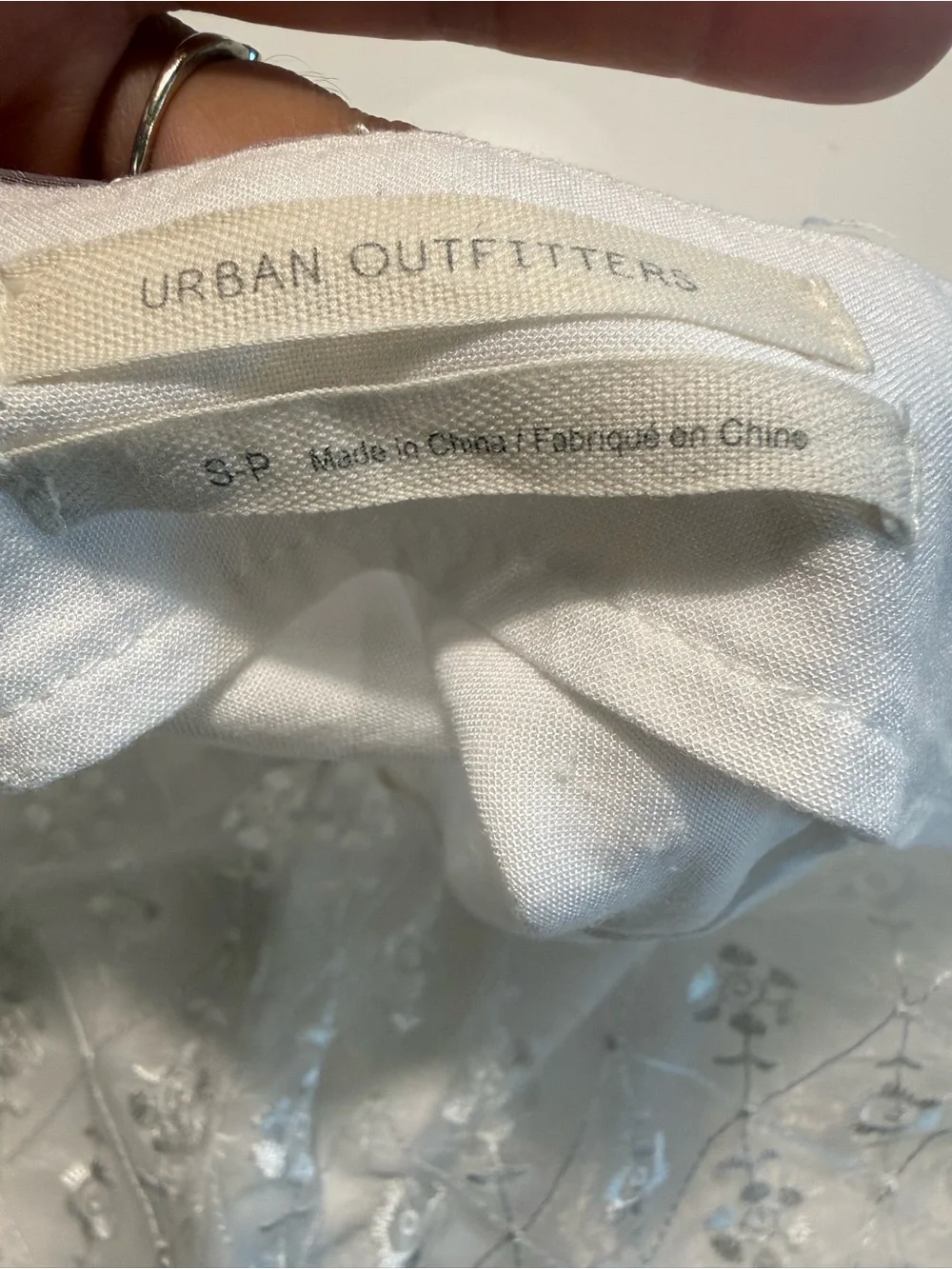 Urban Outfitters delicate embroidered